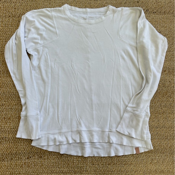 Lunya White Long‎ Sleeve Shirt Pima cotton super soft size small - Picture 1 of 7